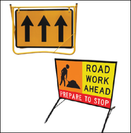 Temporary Roadwork Signs